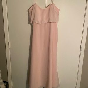 Brideside Penelope dress in soft blush, size 22. Only worn once.